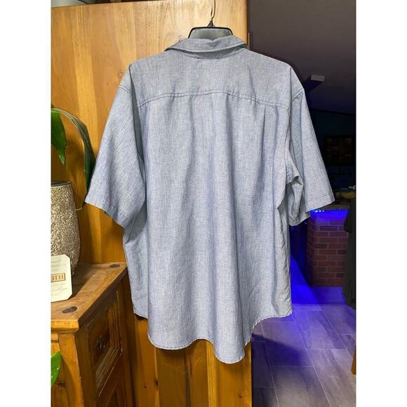 Vintage Batik green casual button down shirt. Size XXL - Picture 2 of 6